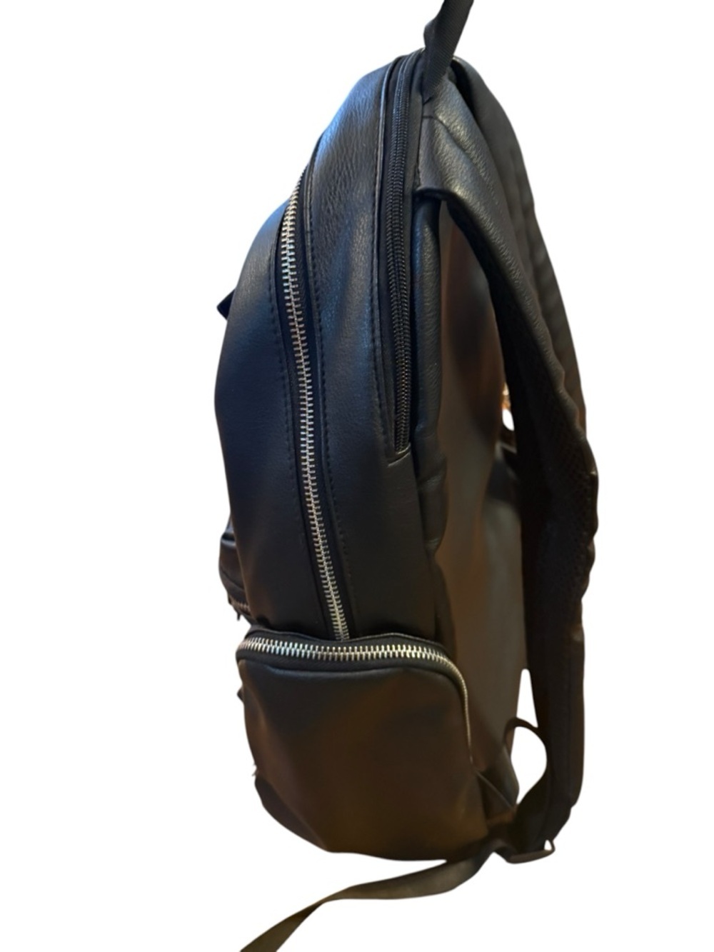 Madden NYC Black Faux Leather Backpack - Picture 5 of 9